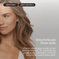 Extra wide, volume borstel, anti-frizz, keramische opzetstukken