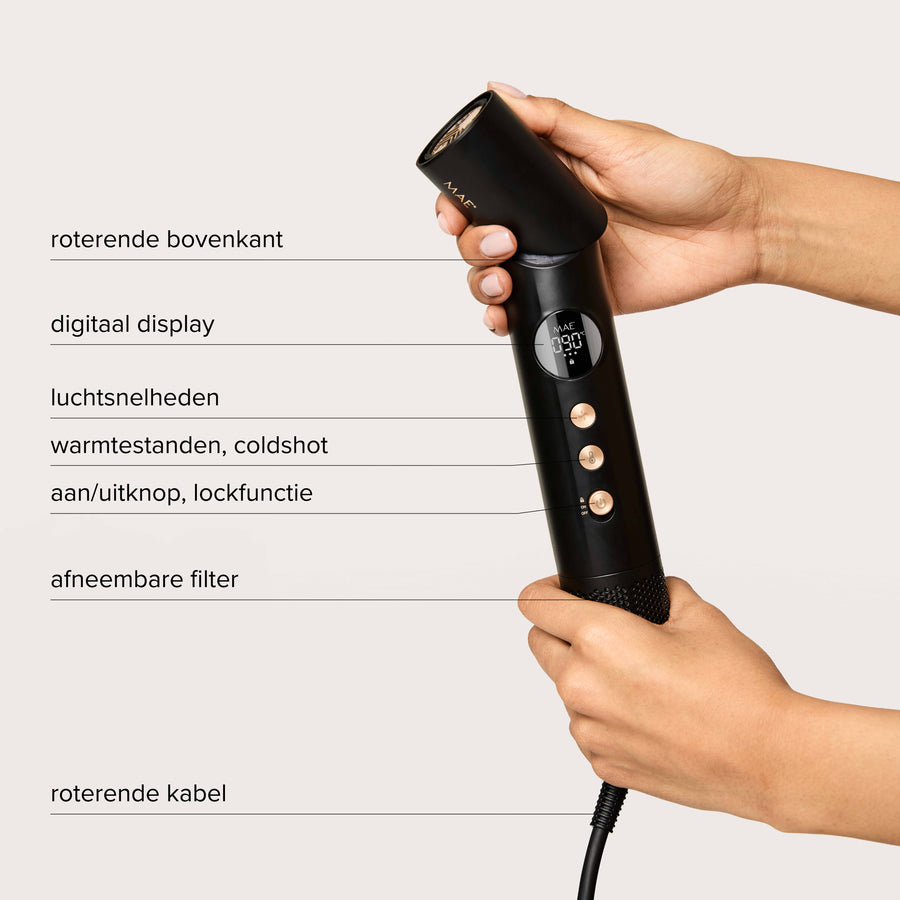 Airstyler Pro II - Zwart + Gratis Diffuser